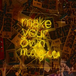 make your own magic neon sign