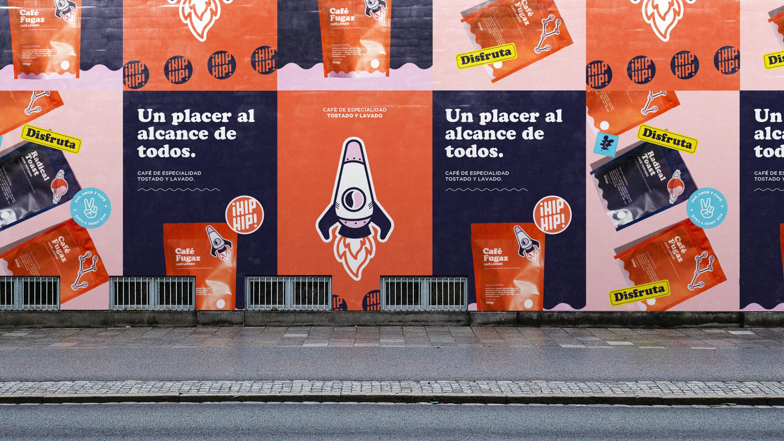 branding on a billboard on the street
